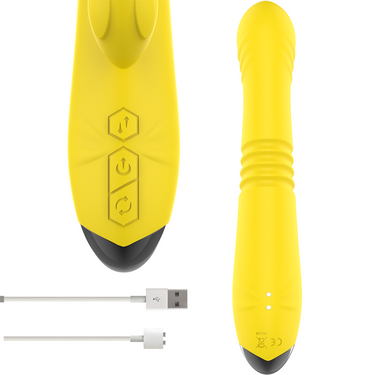 Vibratore multifunzione TOKY INTENSE con stimolatore clitorideo e 8 modalità di leccata